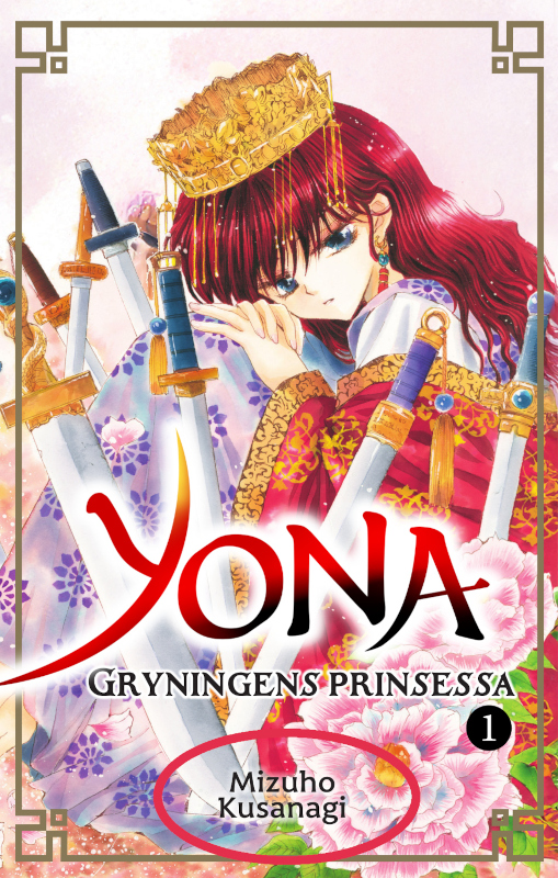 Yona: Gryningens prinsessa framsida med inringat författarnamn,